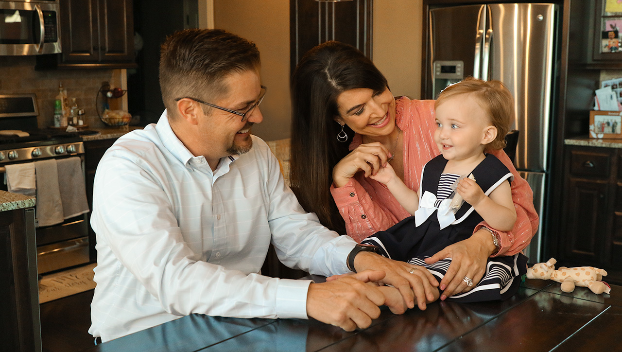 Gracelyn and her parents