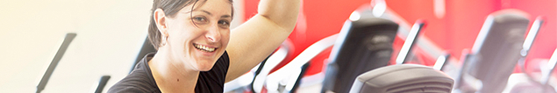 A woman lifting weights