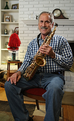 John with saxophone
