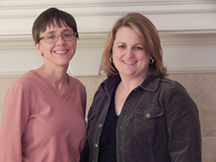 Assistant Chaplain Joy Freeman (left) and co-author Tabatha Johnson